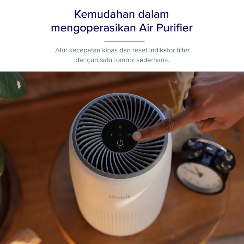 Levoit Core Mini Desktop Air Purifier with Fragrance Aroma Diffuser Putih Listrik 5