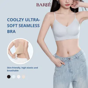 BAREÈ COOLZY 8862 BH Seamless Wanita Wireless Tanpa Jahitan Bra Katun Lembut Anti Nyemplak Premium Anti Bakterial Full Coverage