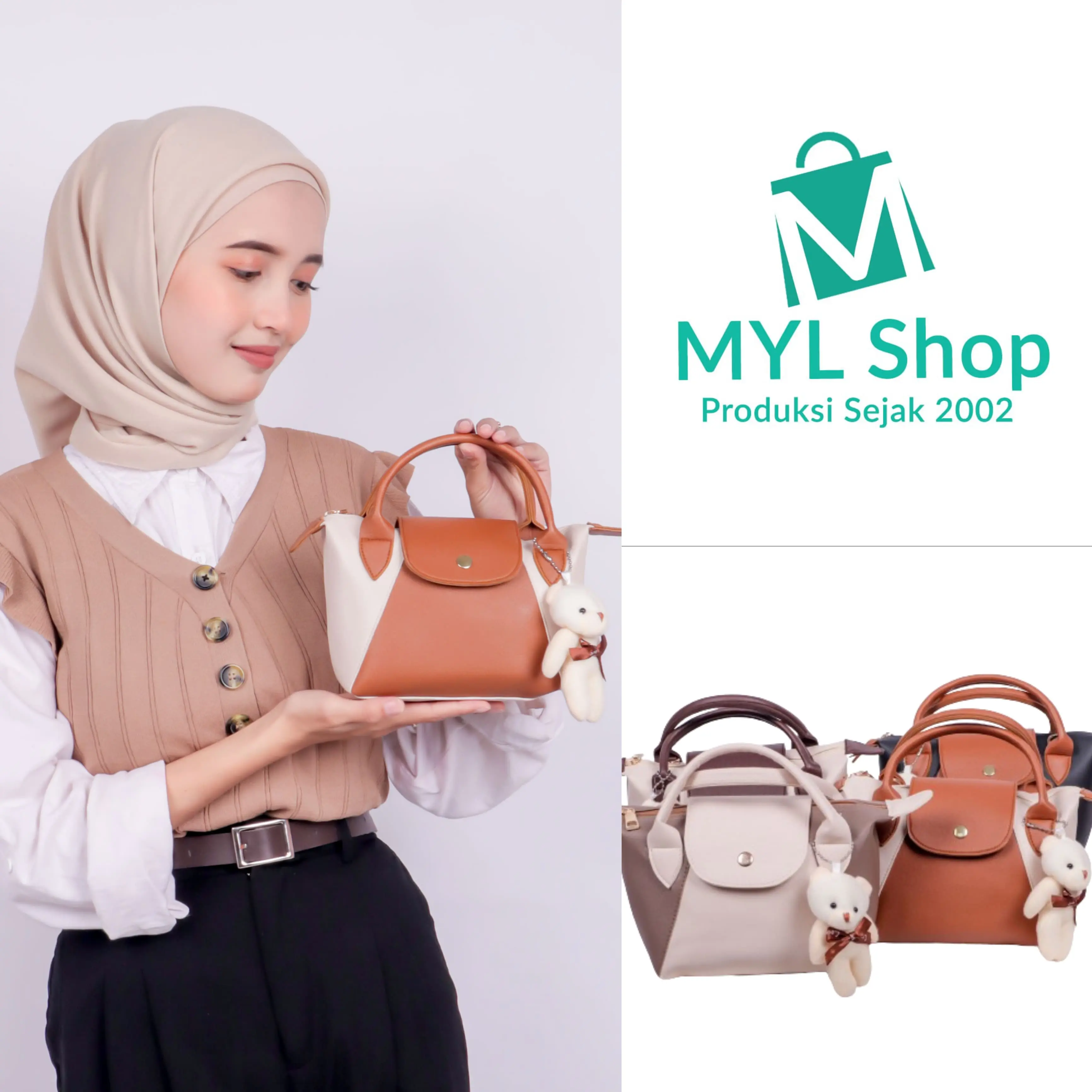 Tas Selempang Wanita Emira Small Bag Kombinasi Tas Wanita Cewek