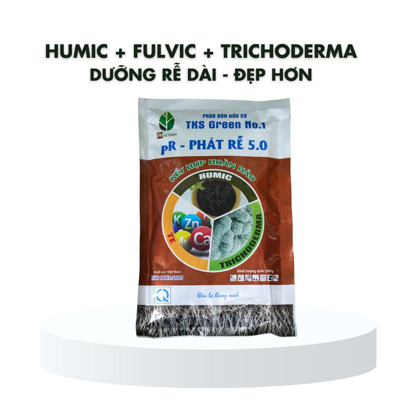 Phân Bón Hữu Cơ Siêu Kích Rễ 0.5 Kg - PH Việt Nam - Humic Kết Hợp Trichoderma Và Trung Vi Lượng phân bón hữu cơ kích rễ Giá bán đã bao gồm 5% VAT