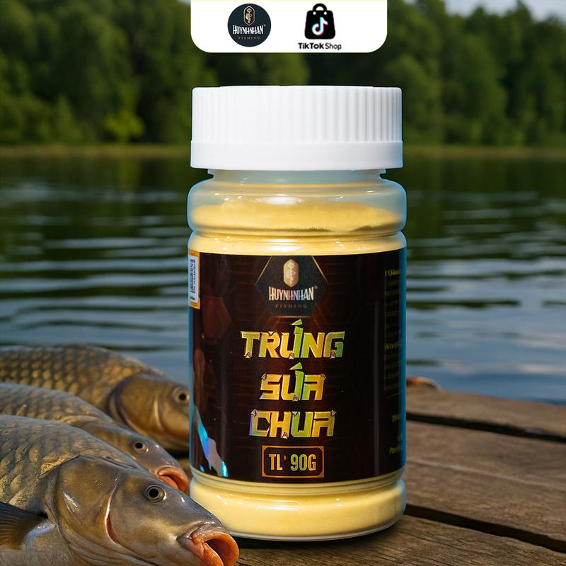 HẾT TẶNG PHAO Trứng Sữa Chua & Sữa Non - 90G - Hương Liệu Câu Cá Nước Ngọt - Tự Nhiên - Dịch Vụ