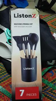 Product Review of ListonX 7PCS Kitchenware Set Cooking Tools Set Cutleries Set Sudip Kitchen Cookware Set Silicone Utensils Cooking Sets from a**a 0