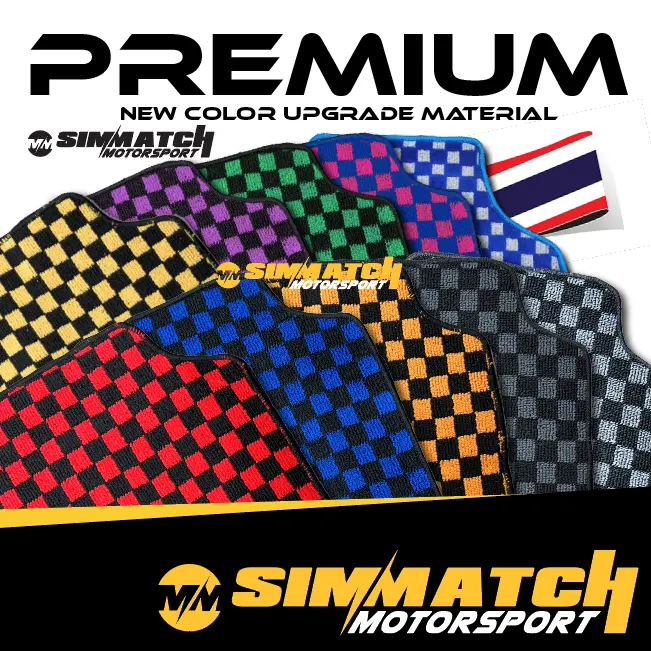 Thailand Dadu Karpet Carpet Dadu Checkmate Dice Carpet high quality Universal Thailand Floor Mat Proton Perodua Honda Toyota Nissan JDM Thailand 5pcs Automotive Interior Accessories Kereta Mats