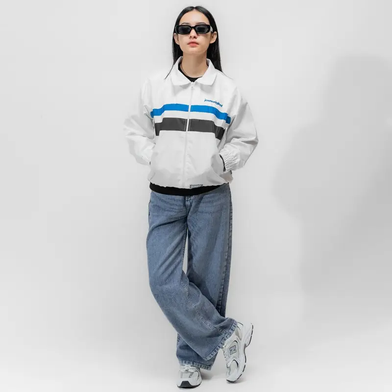 JEEN ORIGINAL - Tracksuit Jaket Casual Pria Wanita Parasut Keren Bomber Distro Tebal Hitam Sweater 3