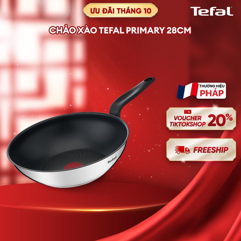 Chảo xào sâu lòng Tefal Primary 28cm E3091904 - Tương thích với tất cả các mặt bếp bao gồm cả bếp từ
