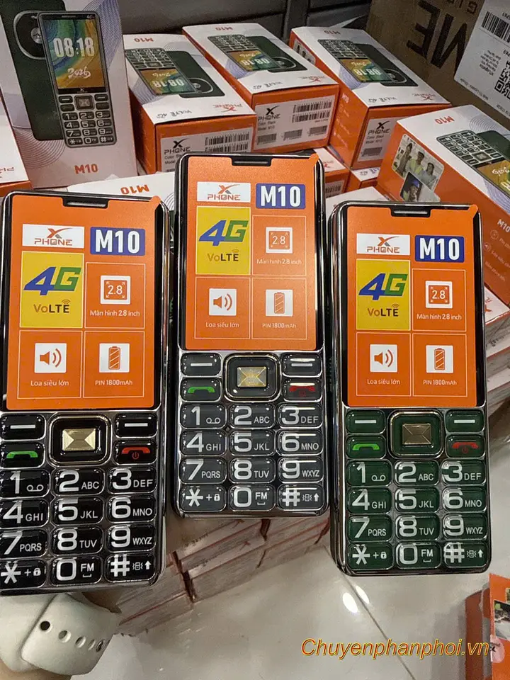 Điện thoại Xphone M10 4g màn hình to 2.8inch - chính hãng 2 sim 2 sóng