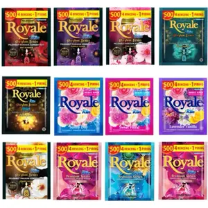 Royale 72 Sacet Royal Softener Pengharum Pelembut Pakaian Aman di Tangan Isi Banyak Laundry Cuci Bayi Deterjen Lembutkan & Pewangi Pakaian Detergent