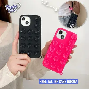 TURBO-Gurita Liquid With Charm Case For IPHONE & SAMSUNG 17 PROMAX/11/12/13/14/15/16 Pro Max & SM A15/A16/A36/A56/A35/A55/A54  Softcase Casing Kualitas Terbaik Free Gantungan Hp Lucu & Fleksibel