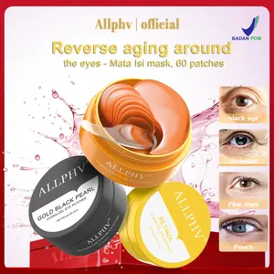 【BPOM】(60pcs)Allphv Eye Mask Mata Panda Masker penghilang Mata Panda Dan Kantung Mata Dan Kantong Mata Hitam Kuning Mengencangkan Vitamin Memudarkan Patch Aging