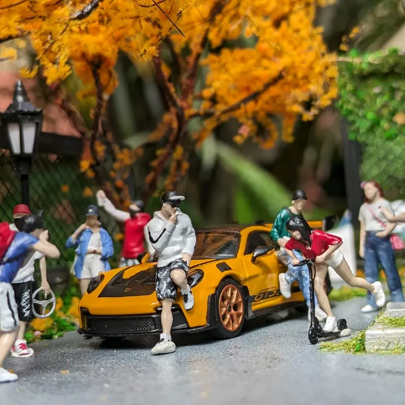Nachi64 - Figure Premium skala 1/64 (Seri Model 2) untuk Diorama, Arsitekture, Koleksi, Diecast Hotwheels, MiniGT, Matchbox, dll 0