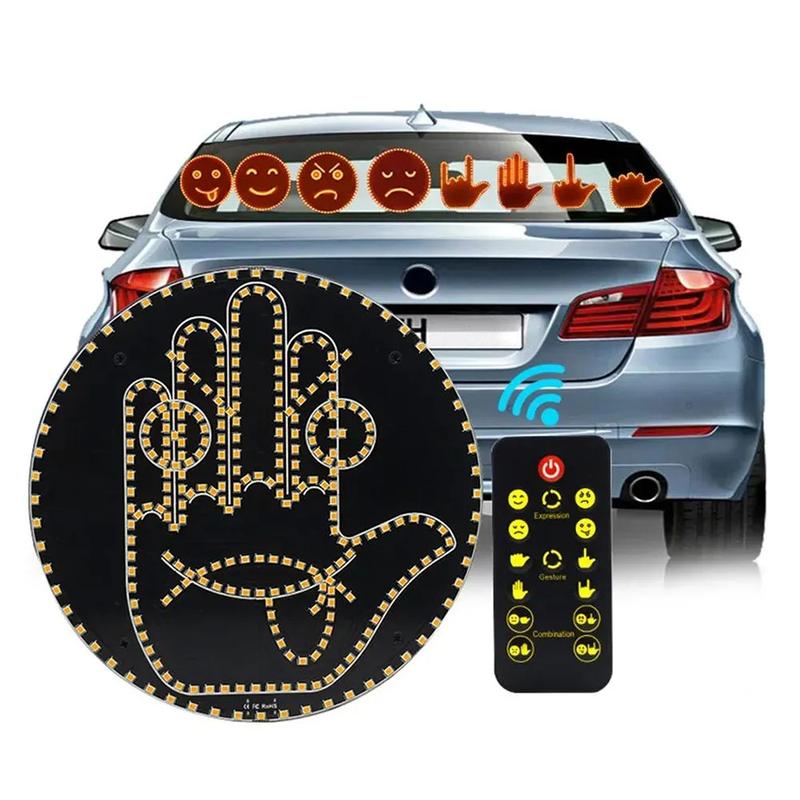  Đèn Cảnh Báo Cử Chỉ Xe Hơi Đa Năng Joysync Điều Khiển Từ Xa Đèn LED Với 14 Biểu Tượng Cảm Xúc Vui Nhộn  Mặt Cười  Phụ Kiện Đồ Trang Trí Nội Thất Ô Tô 