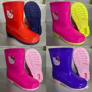 Sepatu Boots Anak Cewek HK Premium Anti Banjir Anti Air Super Cute Trendy / Size 26-35 (328-2/228-2)