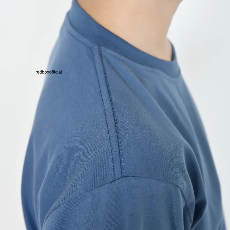 Baju Kaos Anak Tanggung Laki Laki Premium Distro Kekinian Clothing Karakter Katun Combed Biru Denim REDBOX Original Fashion 4