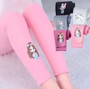 (ISI SATU RANDOM WARNA) Leging Anak Sablon Karakter Bahan Katun dan Rib Motif Lucu untuk Anak-anak