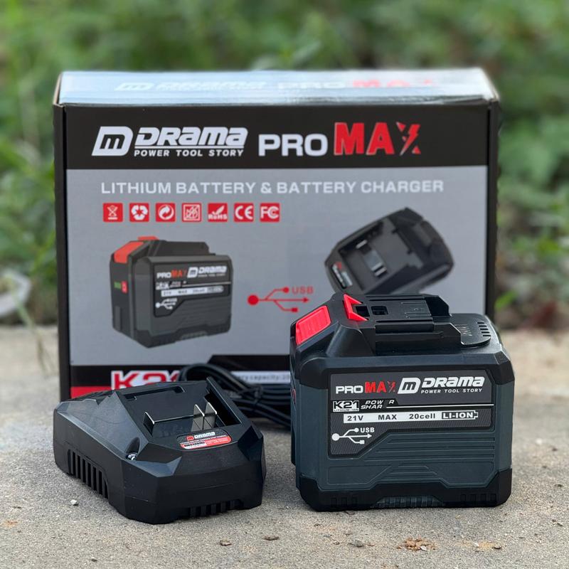    MUA PIN TẶNG SẠC   Pin 20CELL DRAMA có cổng USB 21v Chân Pin Phổ Thông M21-4cm Có Đèn Báo Pin Dòng Xả Cao Mạch 4Mosfet chống ngắt tải 