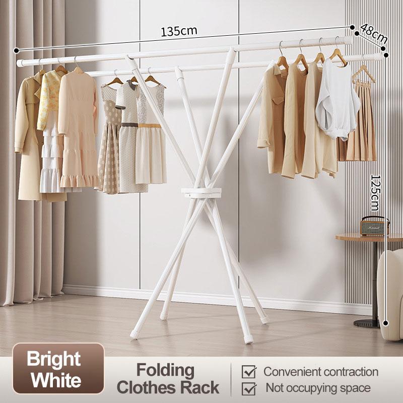 Bedroom Clothes Rack Floor Sampayan Balcony Clothes Hanger Wardrobe ...