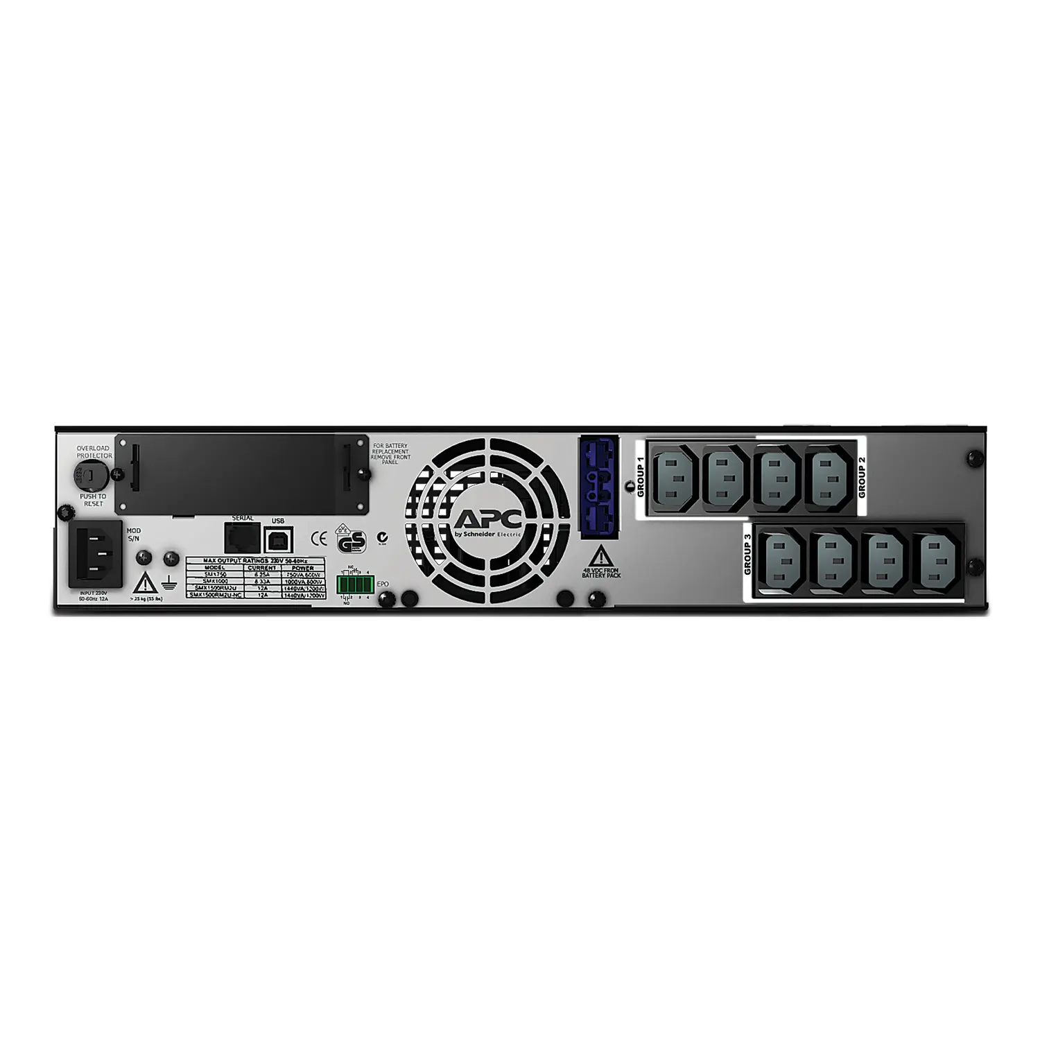 UPS APC SMX1500RMI2U Smart-UPS X 1500VA 1200W Tower/Rack 2U 8xC13 Extended Runtime SMT1500RMI2U