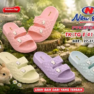 Sandal anak cewek TK/TG 411035 bahan full karet ringan