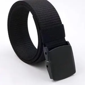 Gesper Pria / Ikat Pinggang Pria Kanvas Canvas Tactical Military Belt Sabuk Pria Anti Metal Detector Strap