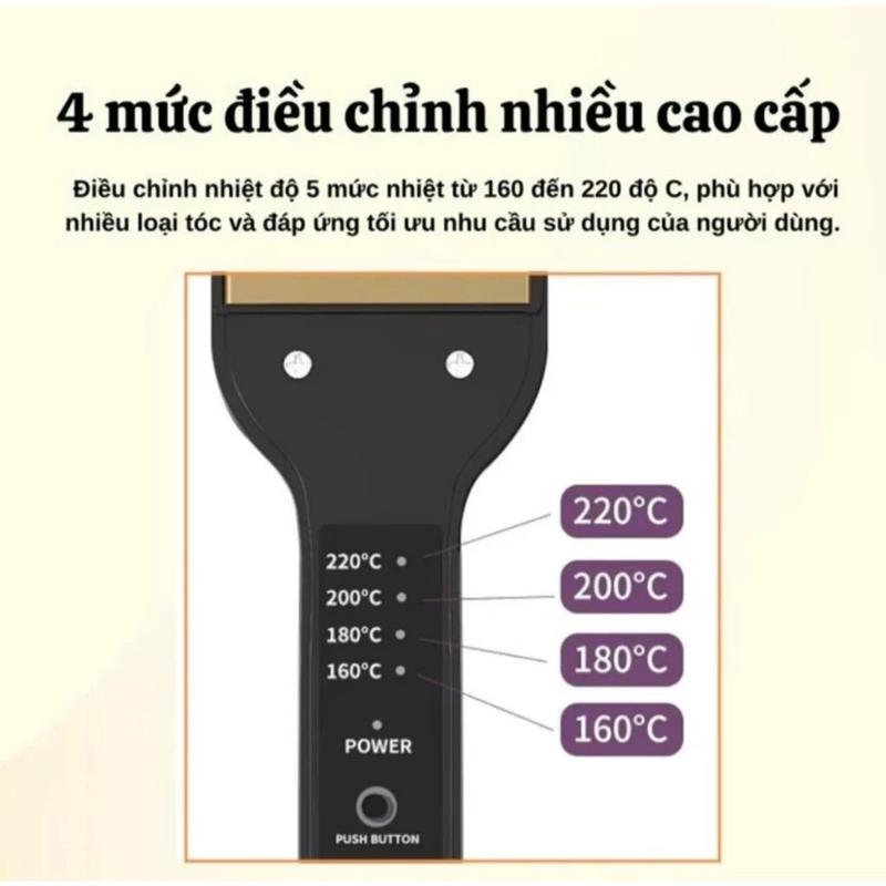 Máy dập xù bấm tóc phồng chân tóc loại tốt 2 in 1 ̣̂ ̂̀ ̛̣ ̂ kéo duỗi cao cấp 5 mức nhiệt bảo hành 24 tháng Nữ Women 2