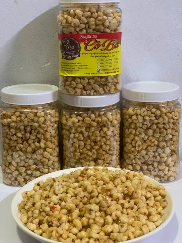 [HŨ 400G] BẮP NẾP SẤY TỎI ỚT LOẠI GIÒN Snack Ăn Vặt 6