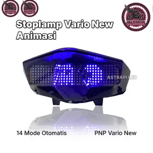 Lampu Stop Vario Led NEW 125 150 Animasi 14 Mode Magnet Otomatis