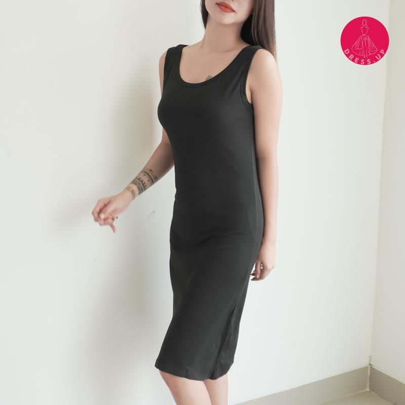 [3 PCS 99K] Dress Midi Tanpa Lengan Bodycone Casual Nyaman Casual Nyaman Casual Nyaman 1