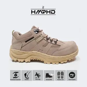 HMRHD Sepatu Gunung Proyek Outdoor Hammerhead Low Cream Ujung Besi