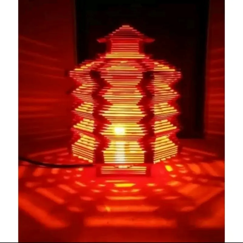 lampion dari stik es krim/lampion unik/lampion 5