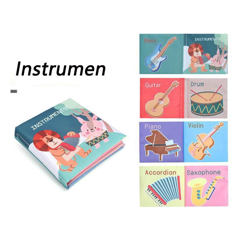 6 Buku Kain Bahasa Inggris Bayi: Mainan Edukatif Montessori untuk Stimulasi Awal, Membangun Minat Membaca Sejak Dini 3