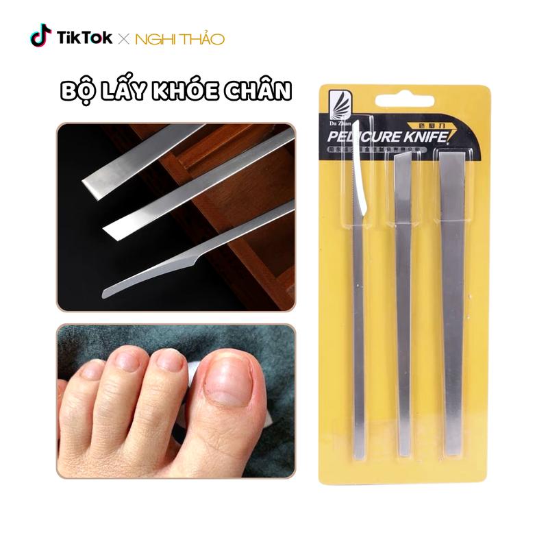 Bộ dụng cụ lấy khóe móng chân 3 món NGHI THẢO