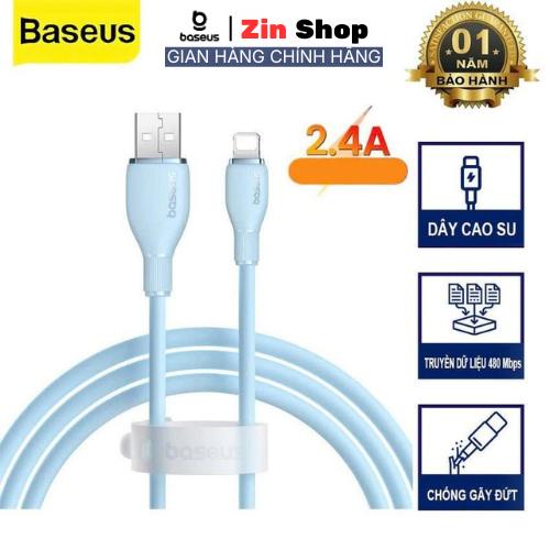 Baseus Cáp Sạc iPhone 2.4A Truyền Data 480Mbps Pudding Smart Chip Chống Gãy…