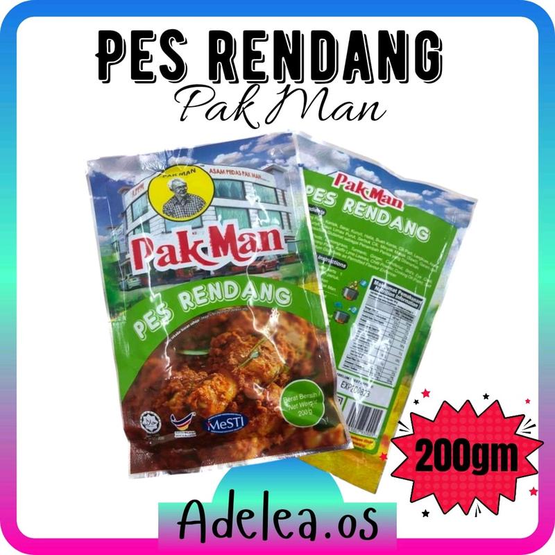 Pes Rendang Pak Man 200gm/pack instant food Cooking Paste Kuah - TikTok ...