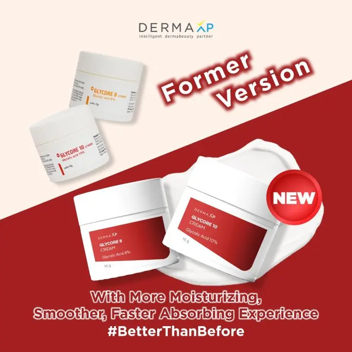 Krim Pencerah Wajah Glycore 8% untuk Kulit Hitam - Moisturizer Muka cream peng hilang flek