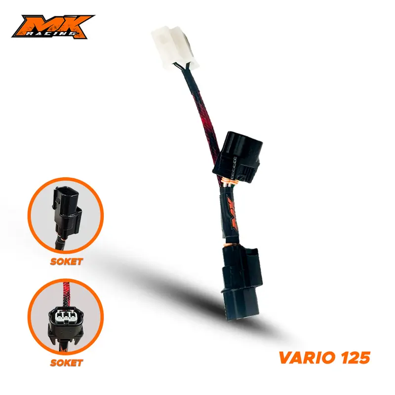 MK Racing Soket Flasher Stoplamp Lampu Rem Kedip cepat/lambat Honda Yamaha Mio Sporty/Smile / Vario 125/150 / NMAX Old / Vixion 2