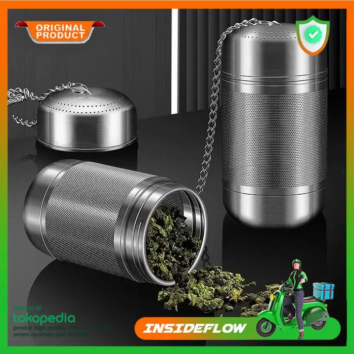 Filter Saringan Teh Bumbu Rempah Herbal Stainless Steel Reusable