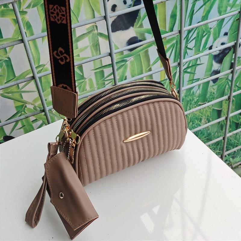 Product Introduction of Tas slempang wanita 3 ruang bordir salur tali strap free dompet kode alexa terbaru 8