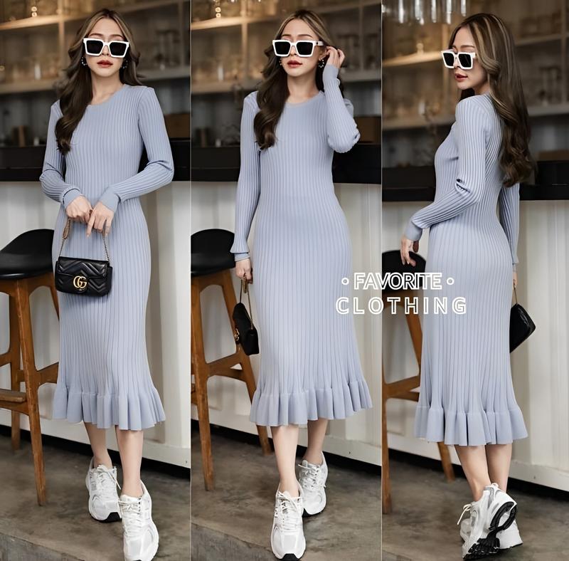 GFS Dress Rajut Kinara Ld 90 - 100 cm P 110 cm B 300 gr Cotton Polyester #4426 1