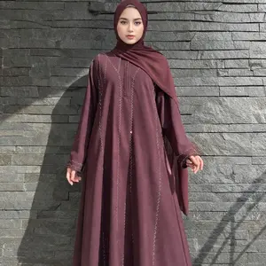 Dubay Rabela Abaya Versi Rabela Material Fortaleza dengan Manik-manik Soroskin Press