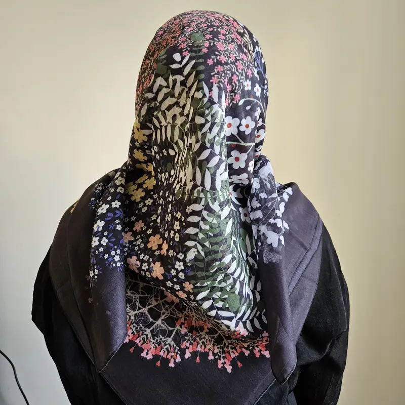 Luminous Beauty Veils - Hijab Segi Empat Motif Voal/Kerudung Segi Empat Motif Voal/Hijab Segi Empat Motif Bahan Voal Kualitas Premium (Motif A6 - A10) 4