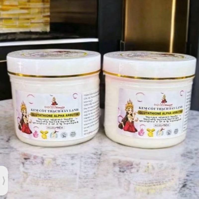 (mua 1 tặng 1) kem thạch ủ lạnh glutathione alpha abutin MD_94, dưỡng dạng cốt lạnh kháng nước thẩm thấu nhanh, loại mới cải tiến không bết rít Kem BodyLàm Đẹp Da. hủ màu hồng Dưỡng Da Body Nữ
