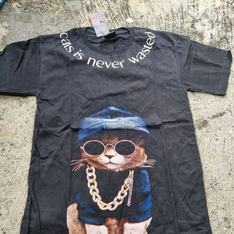 Kaos Atasan Tshirt Anak Usia 7-13 Tahun Lengan Pendek Karakter Cat Rider 5