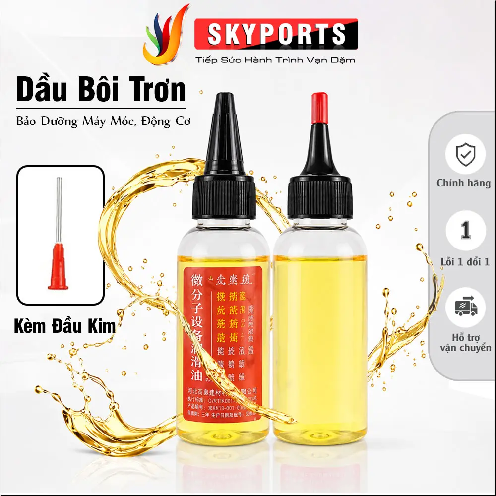 Dầu bôi trơn đa năng thích hợp cho các bộ phận cơ khí, xe đạp, động cơ, bản lề chống rỉ sét & bụi bẩn
