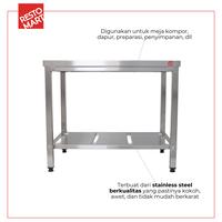 Gambar Meja Makan Stainless / Meja Kantin / Meja Serbaguna / Table Sb 9-60 RESTOMART Stainless Steel (1418001) (F8) dari Restomart Kitchen Solution Kota Semarang 4 Tokopedia