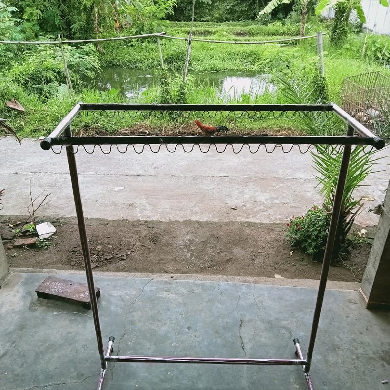 Jemuran Pakaian Minimalis Baja Ringan Muat Banyak, Praktis dan Awet Besi 4