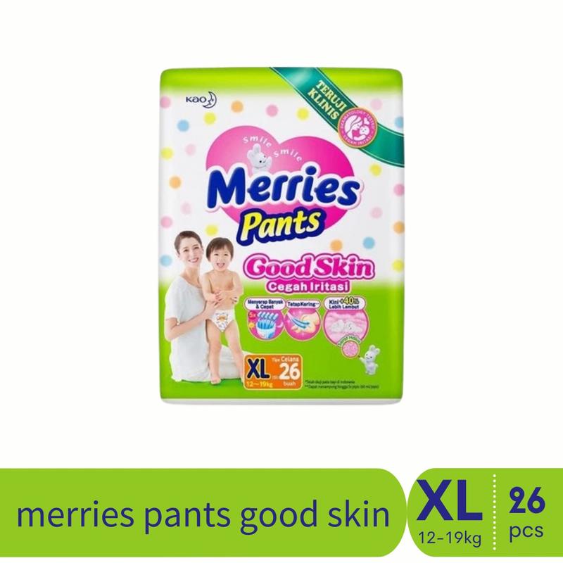 Merries Good Skin S40 / M34 / L30 / XL26 / XXL28 - Popok Bayi 2