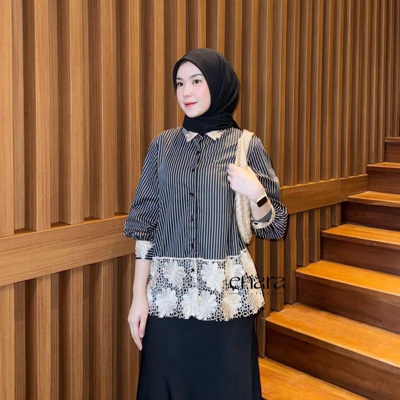 MECCA BASIC - kemeja salur by ENARA OUTFIT 3