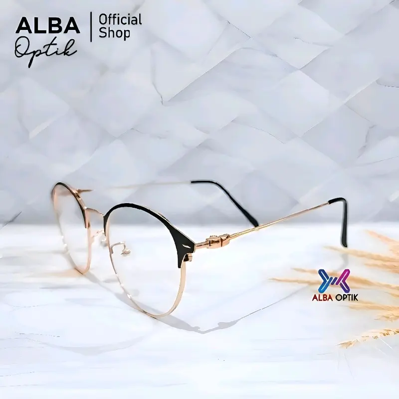 AlbaOptik Kacamata Photocromic Anti Radiasi HP Komputer Minus Plus Murah K Perempuan kekinian Eyewear Glasses Cat Daily Kacamata Bulet Kacamata One Drive Wanita Lensa Photocromic Anti Radiasi UV & Blueray Bonus Hardcase Lap Anti Embun Lens Cleaner 4