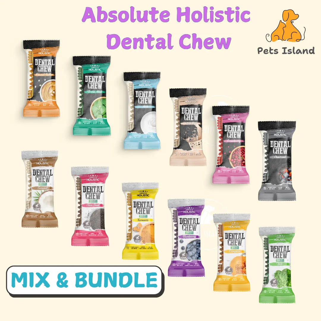 Absolute Dental Chew & Dental Chew Boost! 4" (25g per piece)
