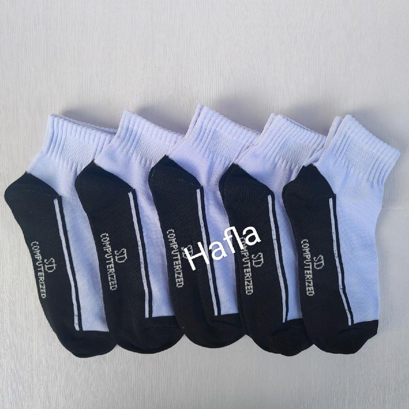 (Pilih Warna)3 Pasang Kaos Kaki Sekolah Anak SD Putih Hitam Katun Tebal Halus Fashion 4